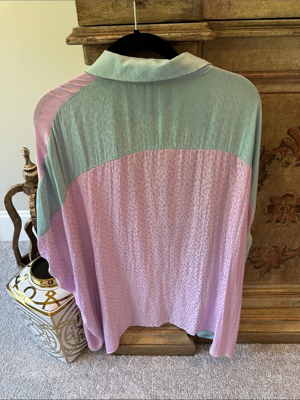 Almost Pink Blue and Purple Blouse - Picture 2 of 2